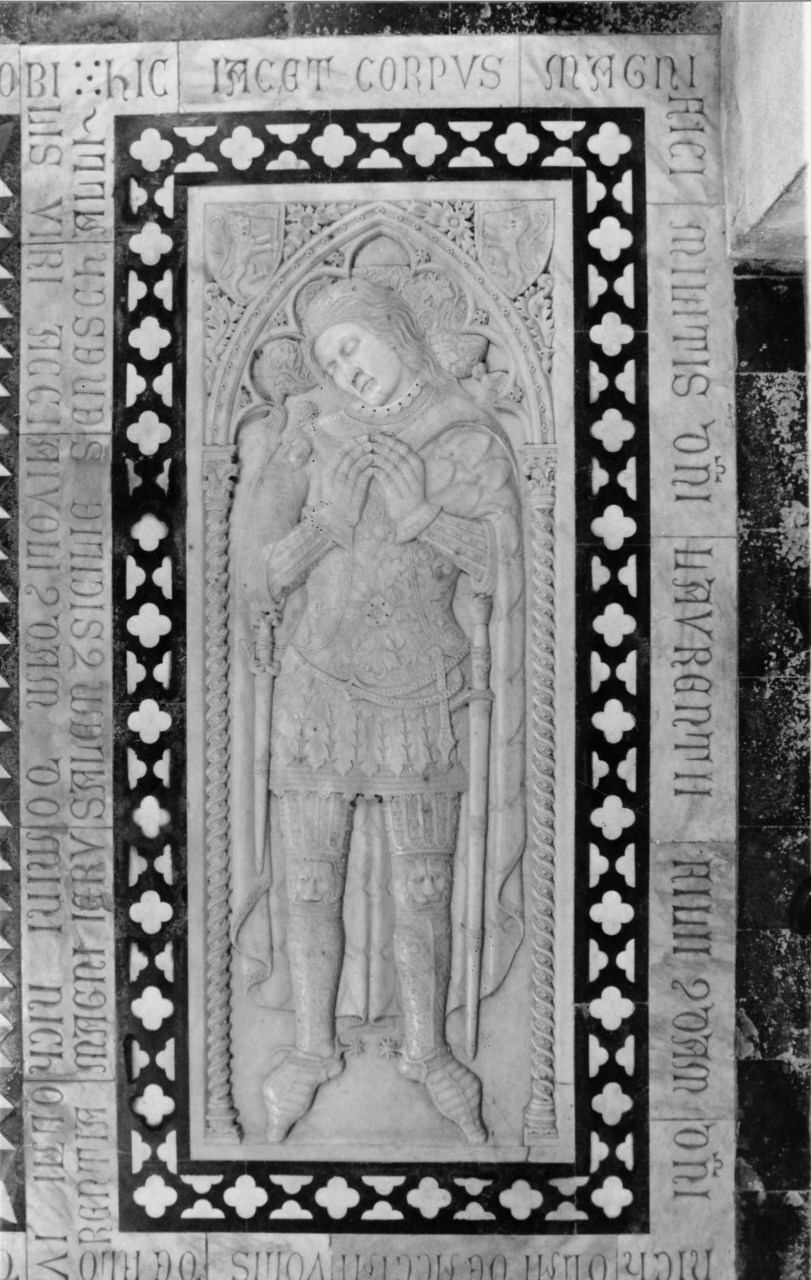 ritratto funebre di Lorenzo Acciaiuoli (lastra tombale) di Andrea di Cione detto Andrea Orcagna (bottega) (ultimo quarto sec. XIV)