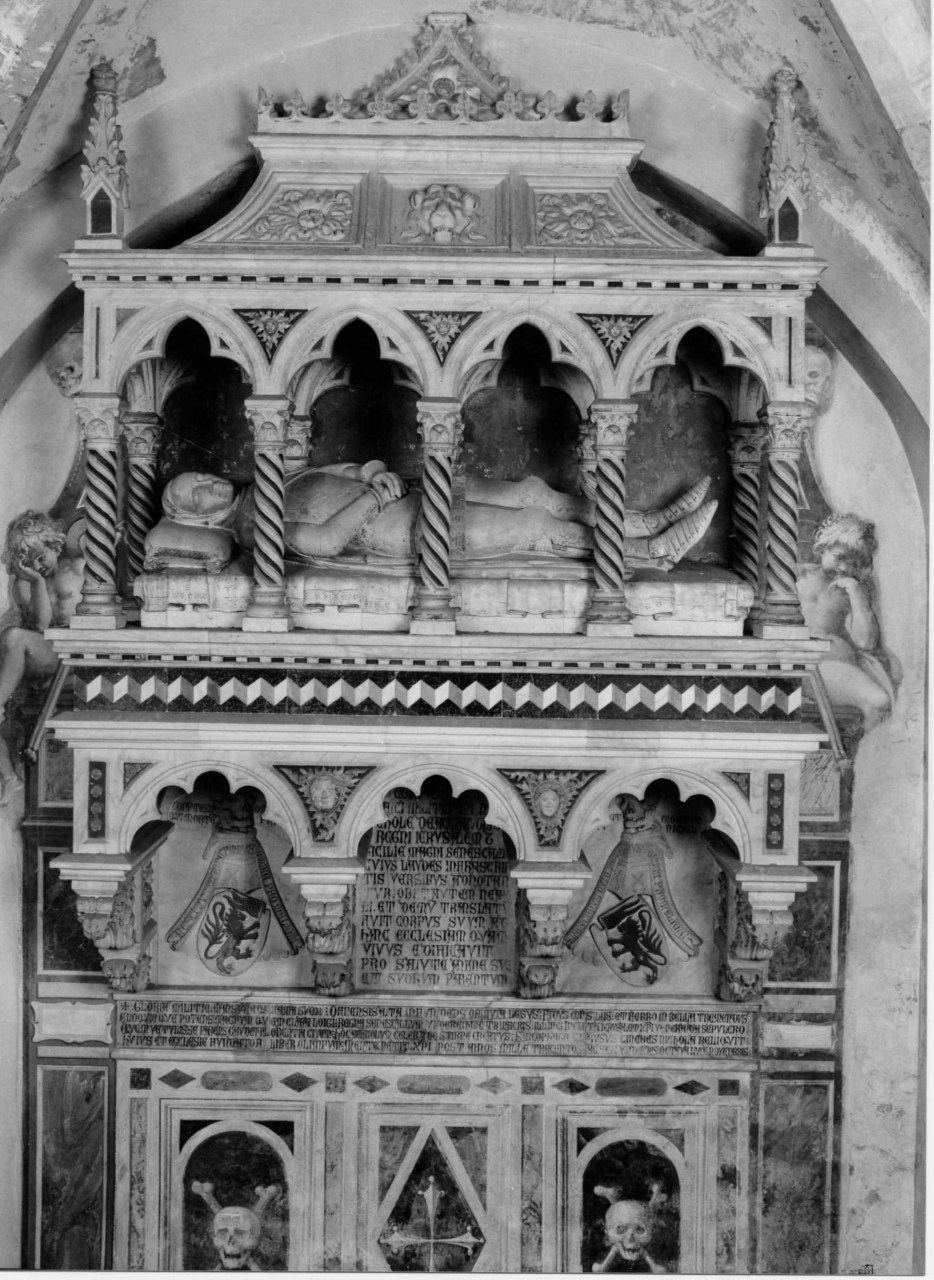 ritratto funebre di Niccolò Acciaiuoli (monumento funebre) di Andrea di Cione detto Andrea Orcagna (bottega) (seconda metà sec. XIV)