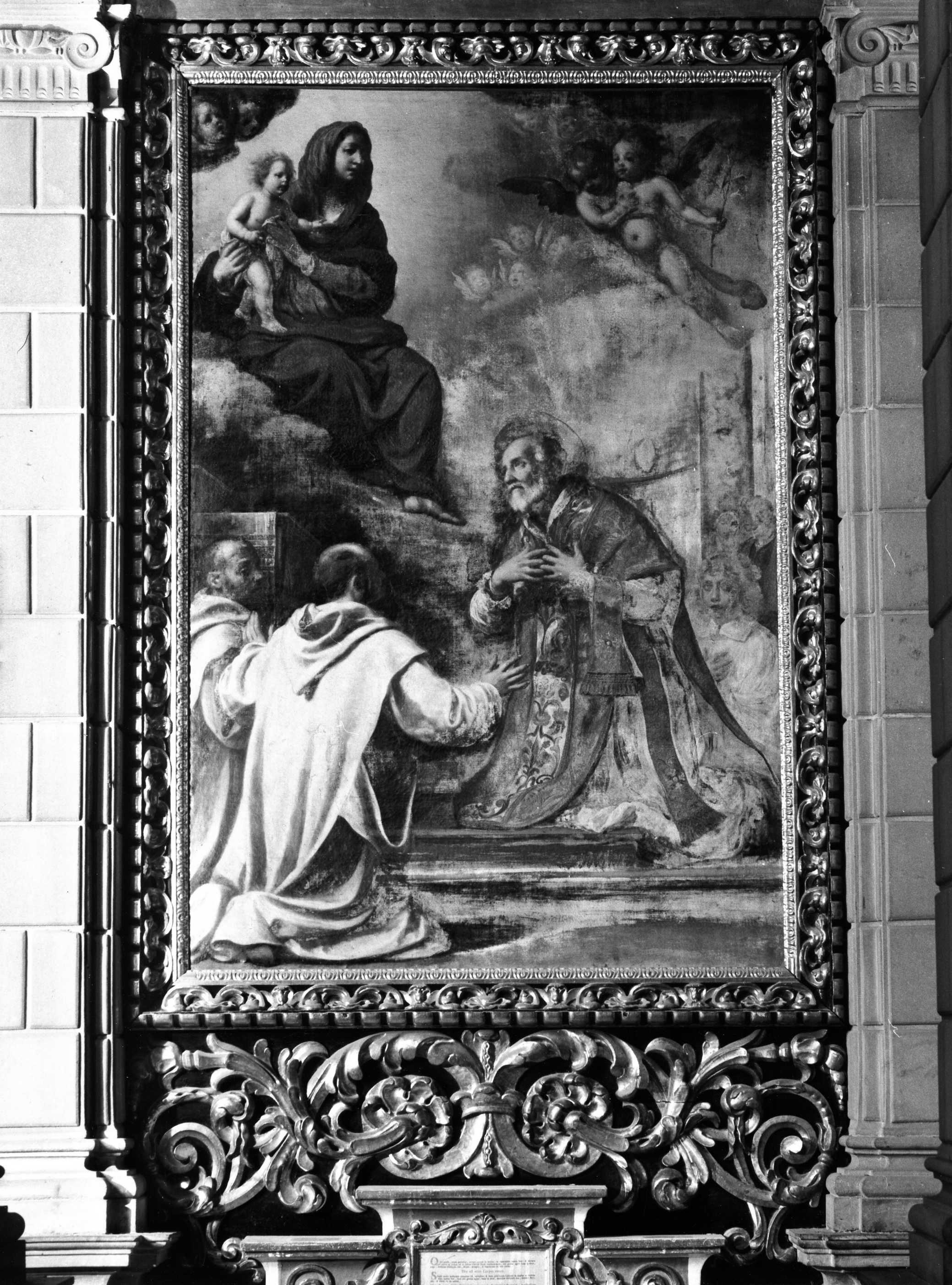 San Filippo Neri ha la visione della Madonna con Bambino (dipinto) di Ficherelli Felice detto il Riposo (seconda metà sec. XVII)