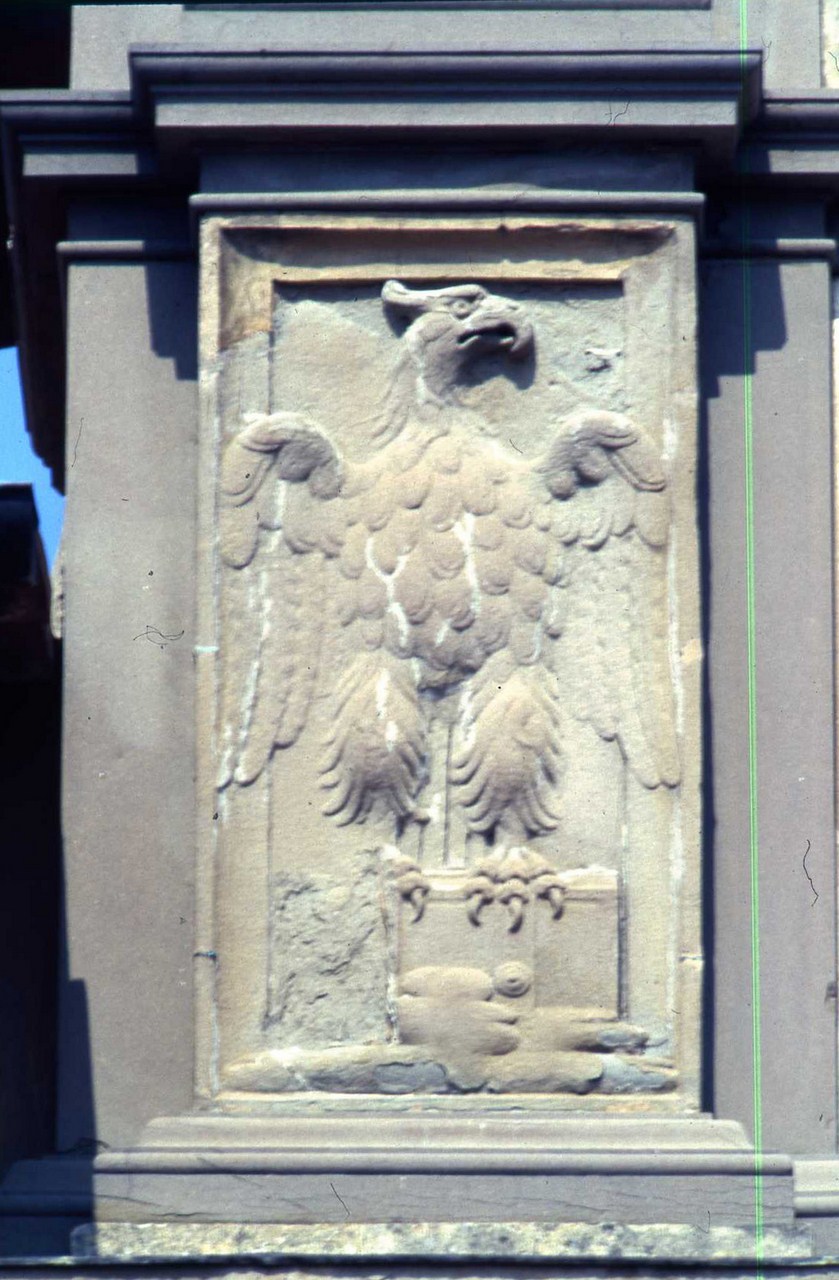 simbolo di San Giovanni Evangelista: aquila (rilievo) di Fancelli Giovanni (terzo quarto sec. XVI)