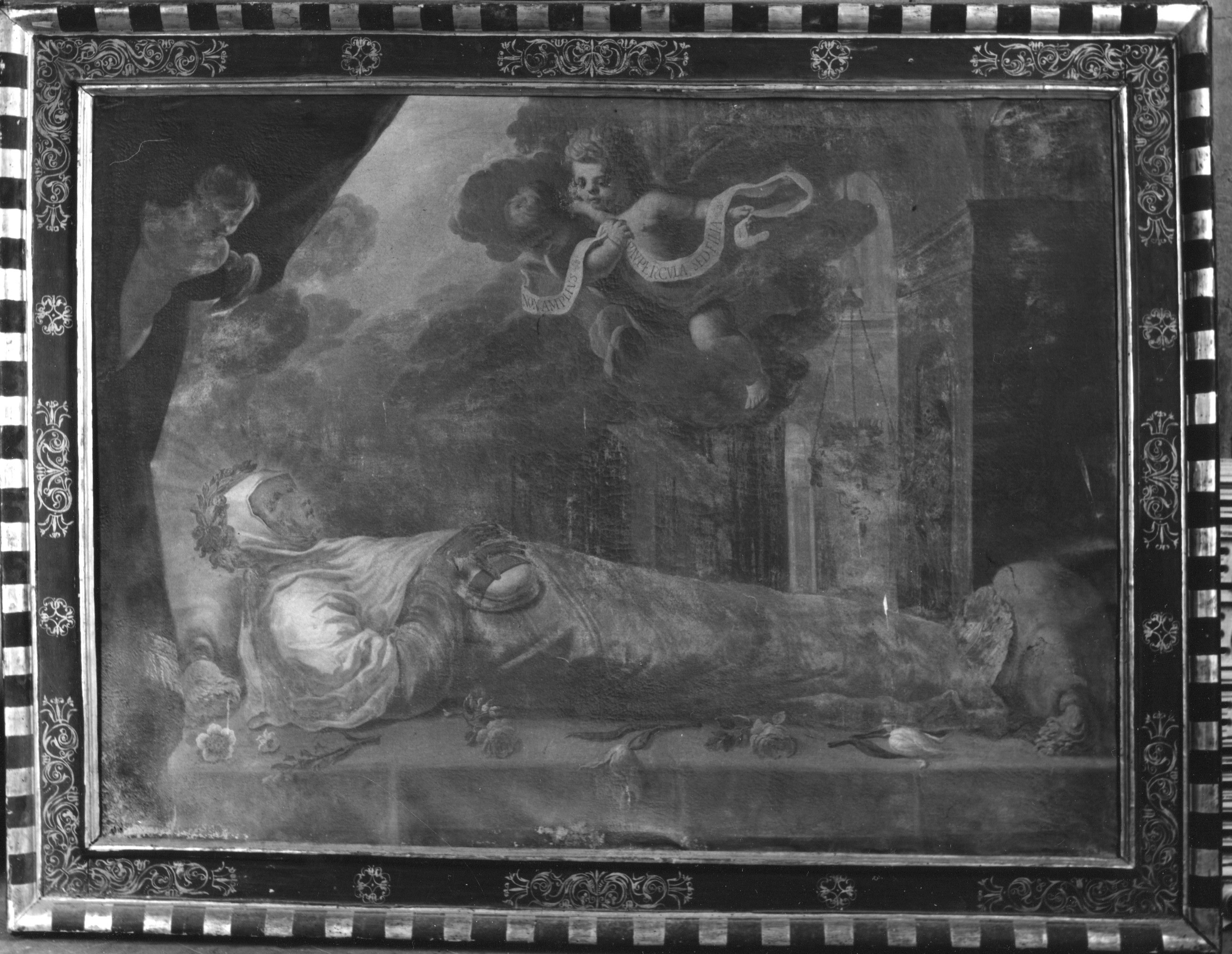 morte di Santa Margherita da Cortona (dipinto) di Roffi Giovanni (sec. XVII)
