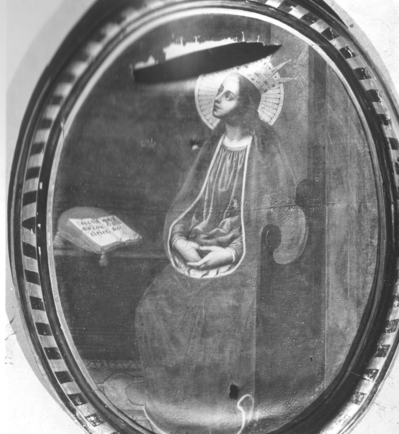 Madonna annunciata (dipinto) di Gori Giovanni (sec. XVII)
