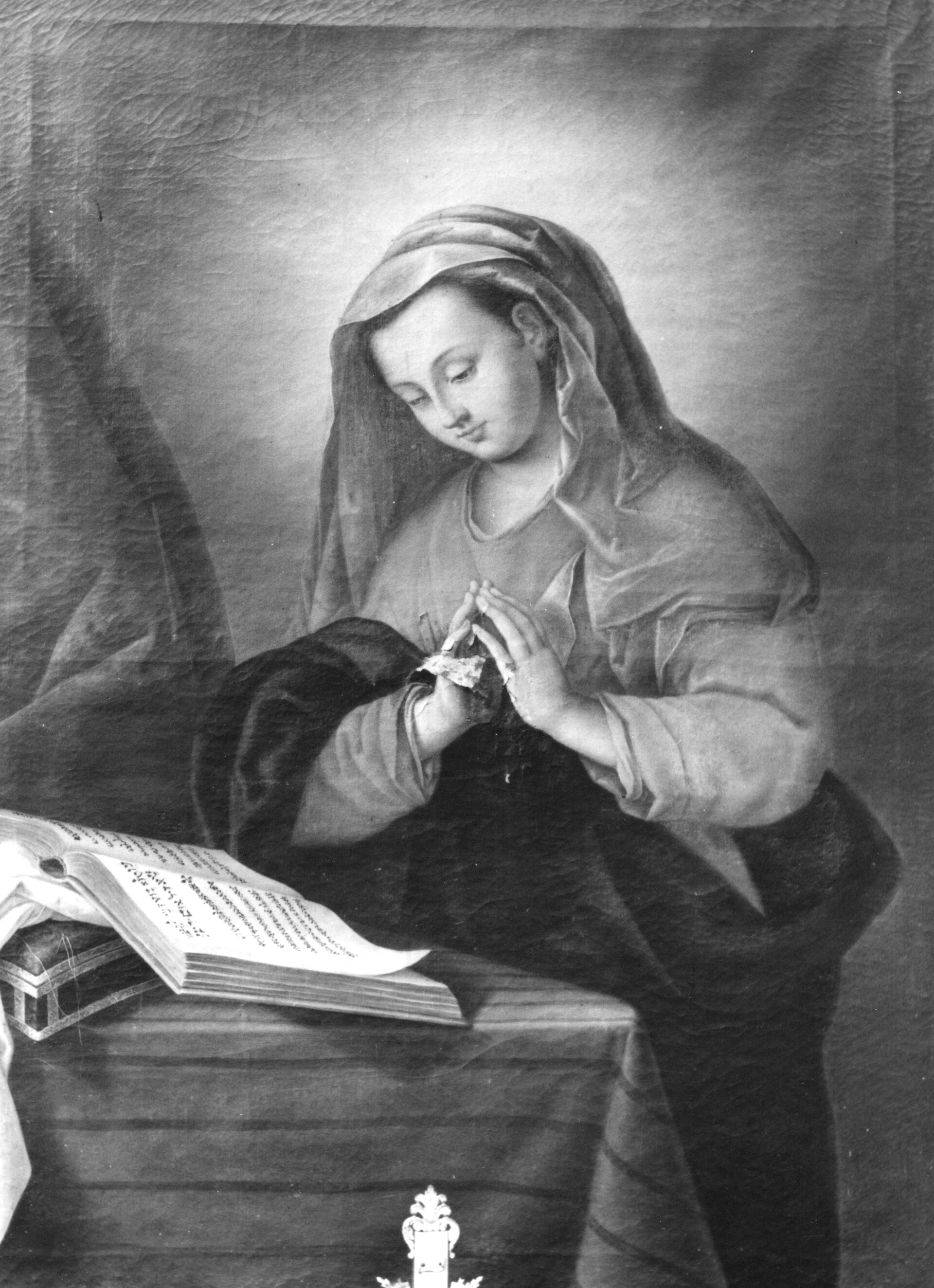 Madonna leggente (dipinto) di Siries Cerroti Violante (sec. XVIII)