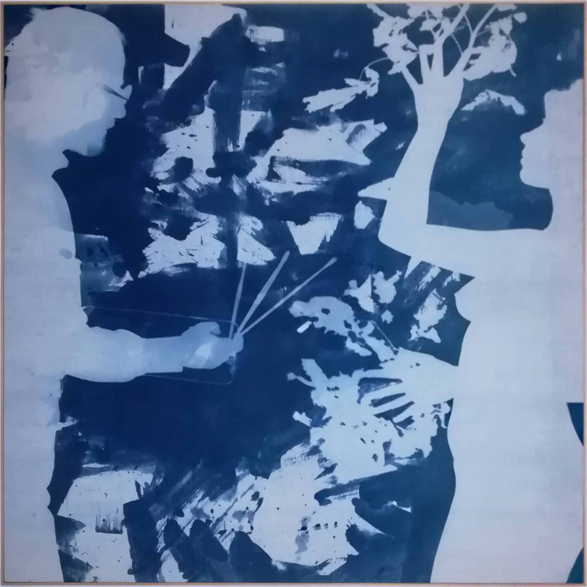 Studio per Apollo e Dafne nel Terremoto (tela) di Di Bello, Bruno (sec. XX)