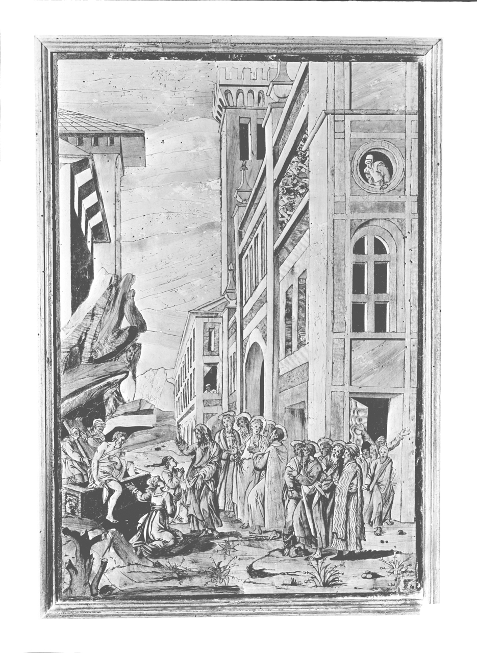 Emilia Romagna - Bologna - Chiesa di San Domenico - Coro (negativo, insieme) di A. Villani & Figli, Damiano Zambelli, Fra (secondo quarto XX)