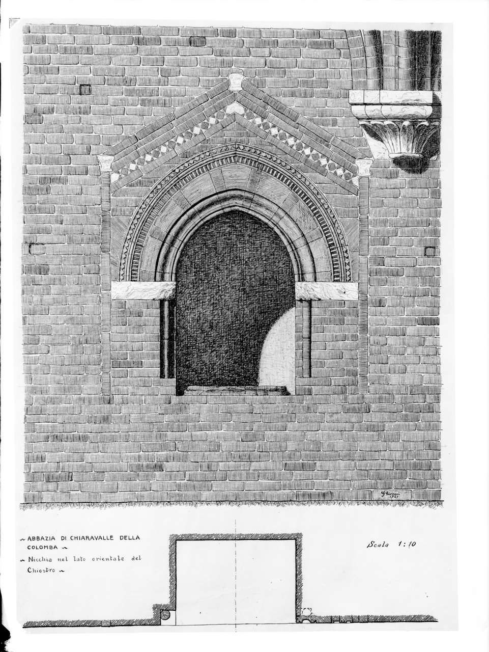 Elementi architettonici - Finestre - Trifore - Portali (negativo, insieme) di Anonimo (prima metà XX)