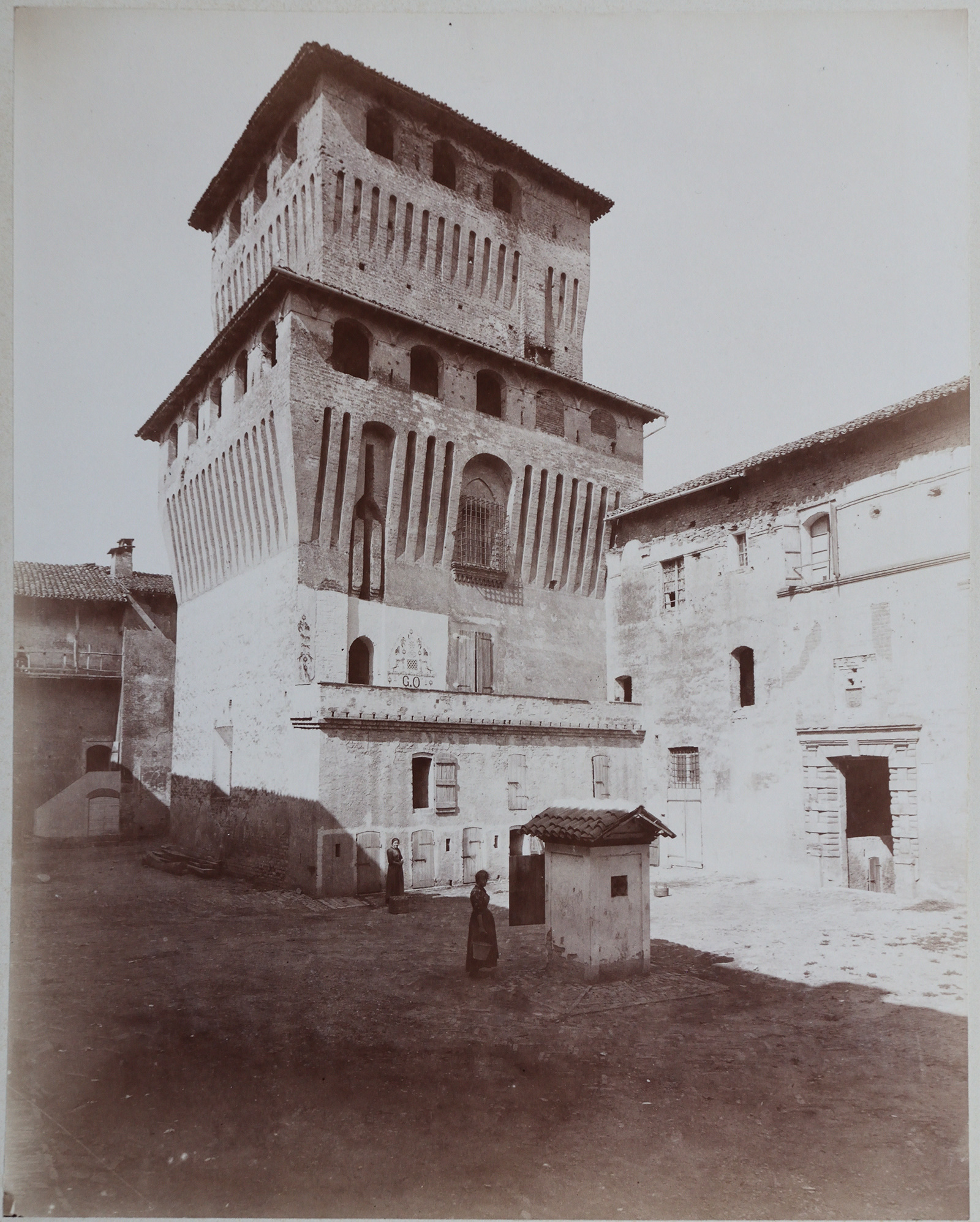 Rocca dei Rossi di Roccabianca (positivo, elemento-parte componente) di Cassarini, Alessandro (XIX)