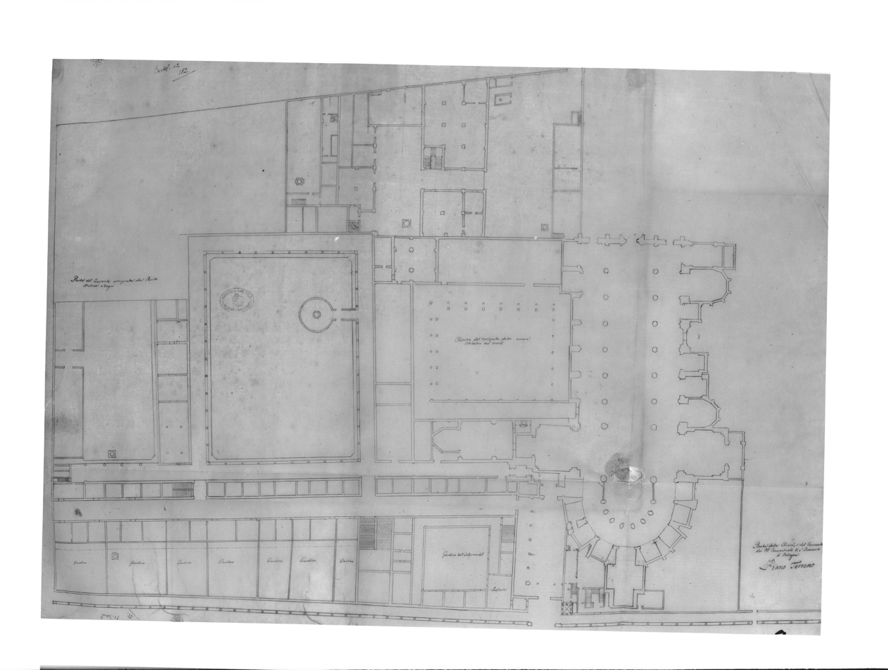 Disegni architettonici - Planimetrie - Chiese - Conventi (negativo) di Zagnoli, Alfonso (XX)