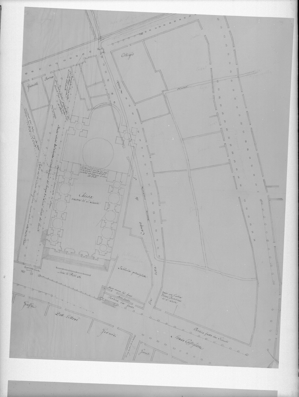 Italia - Emilia-Romagna - Bologna - Convento Gesuitico e Chiesa di Santa Lucia (negativo) di A. Villani & Figli, Belli, Bartolomeo (metà XX)