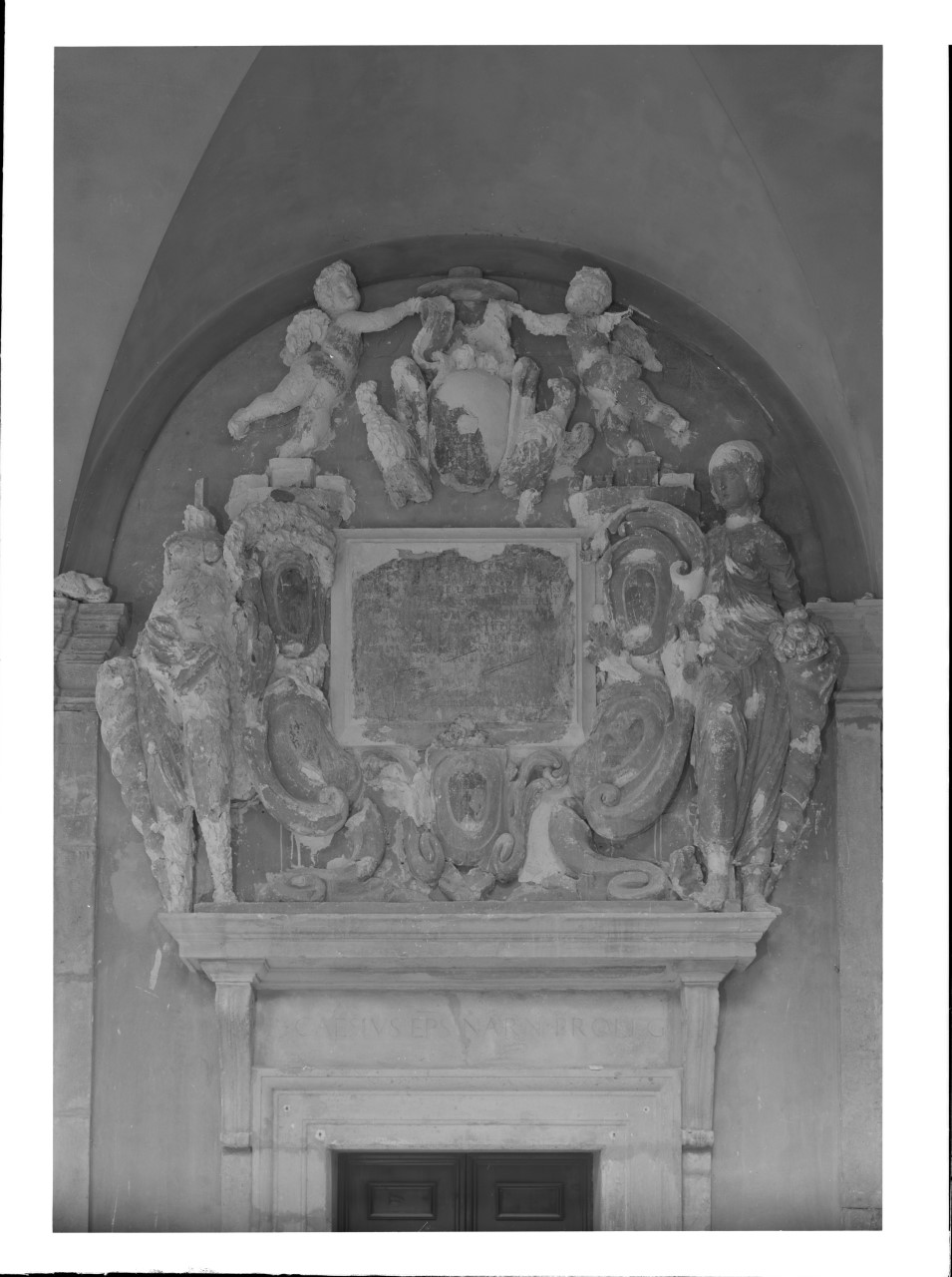 Ambito Emiliano - Monumento al Cardinale Giustiniani (negativo, insieme) di Anonimo (terzo quarto XX)