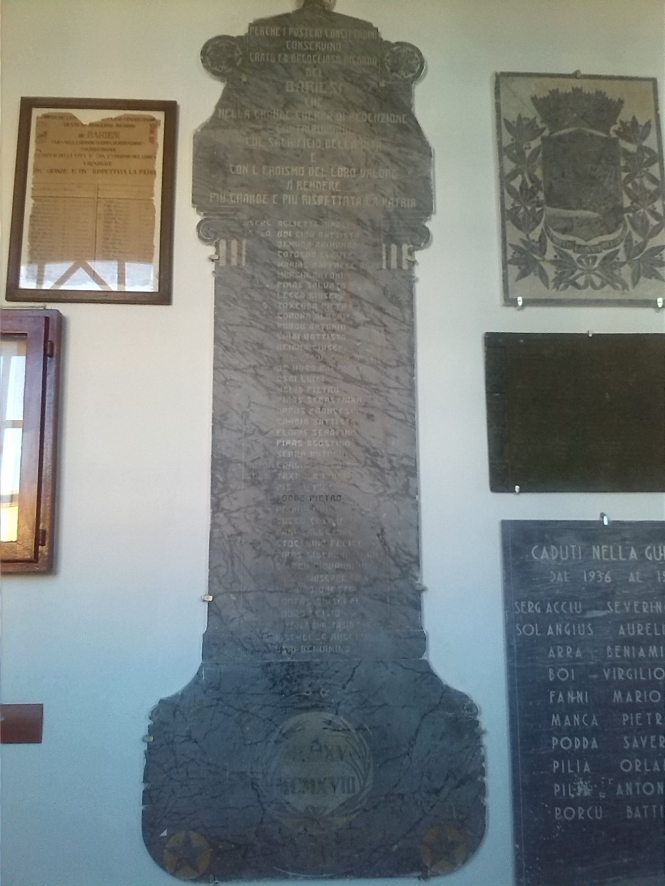 Monumento ai caduti - a lapide