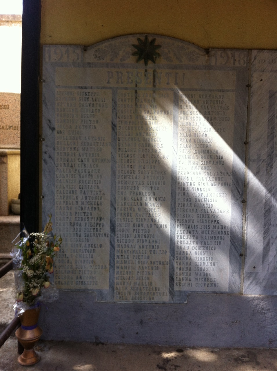monumento ai caduti - a lapide - bottega sarda (XX)