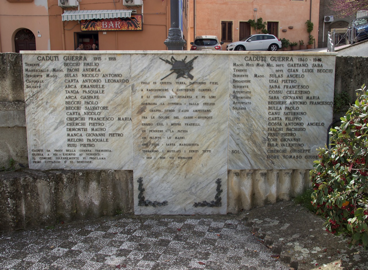 lapide commemorativa ai caduti - bottega sarda (XX)