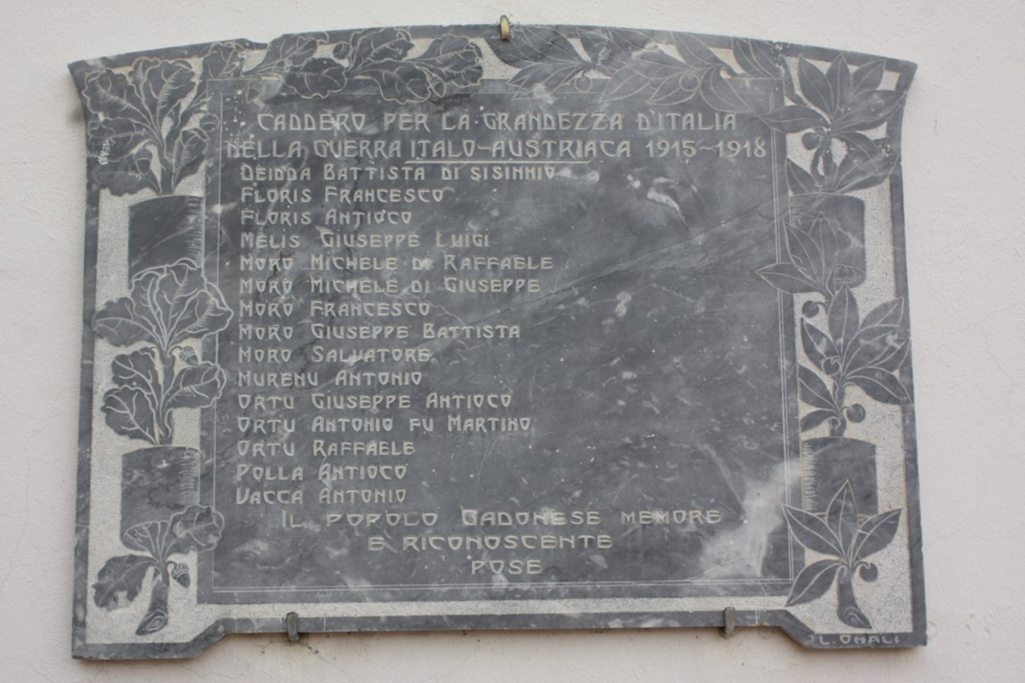 Lapide commemorativa ai caduti