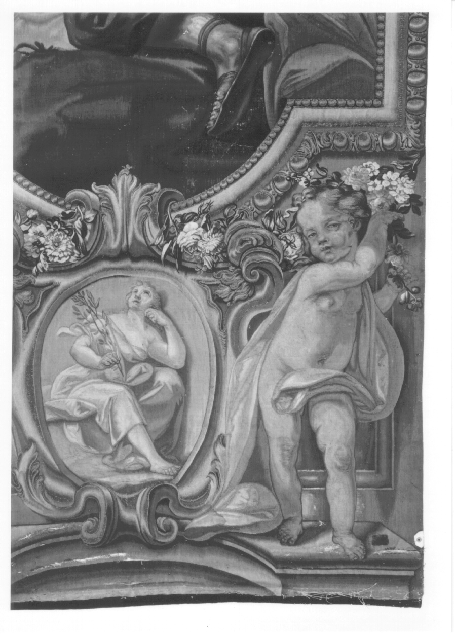 il soldato di Rodi (arazzo, opera isolata) di Beaumont Claudio Francesco, Demignot Francesco - manifattura torinese (metà sec. XVIII)