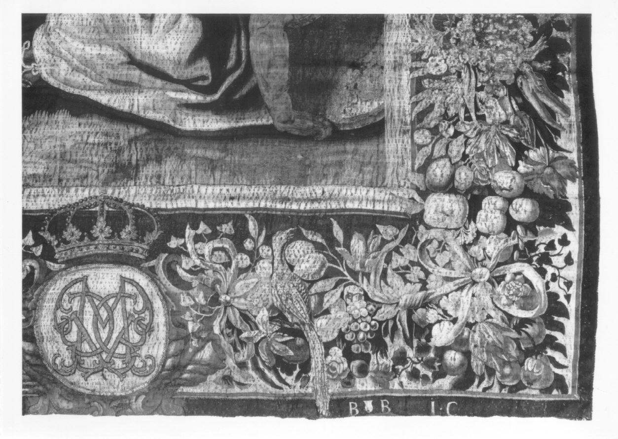 Alessandro Magno investe del potere un suo generale (arazzo, opera isolata) di Jordaens Jacob, Cordijs Jan - manifattura di Bruxelles (terzo quarto sec. XVII)