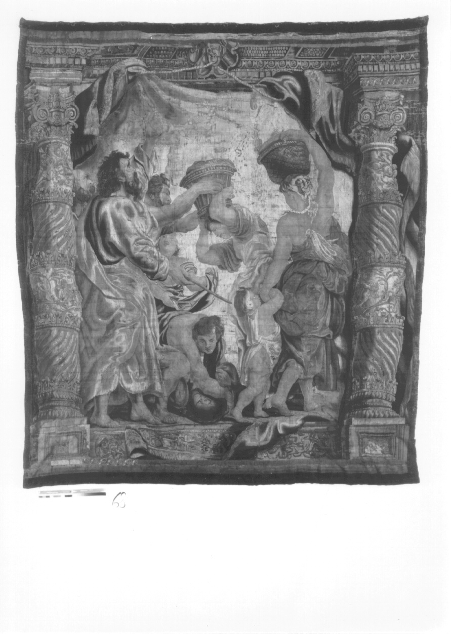 caduta della manna (arazzo, opera isolata) di Rubens Pieter Paul, Van den Hecke Frans - manifattura di Bruxelles (terzo quarto sec. XVII)