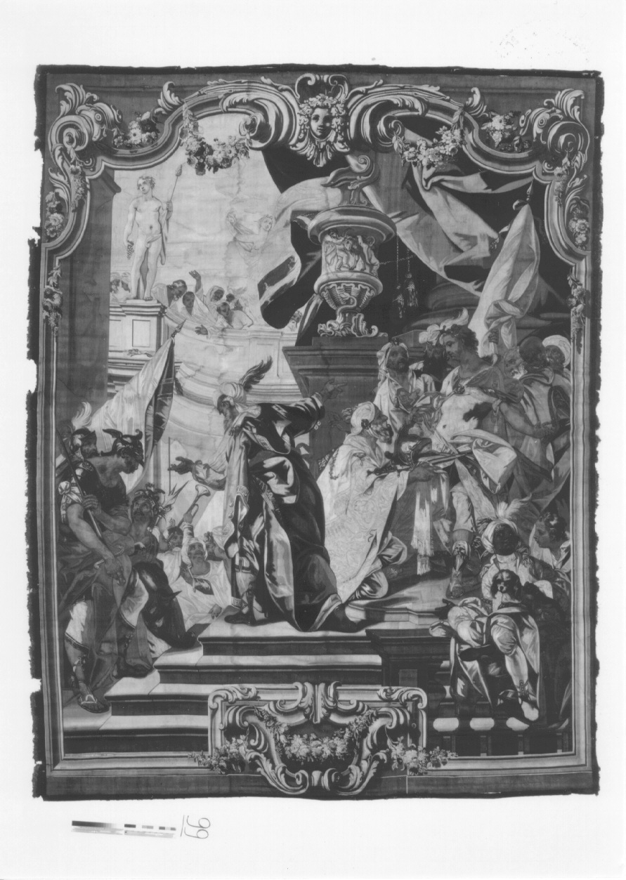 Annibale giovinetto giura odio ai Romani (arazzo, opera isolata) di Beaumont Claudio Francesco, Demignot Francesco, Romegialli Giovanni Pietro - manifattura torinese (terzo quarto sec. XVIII)