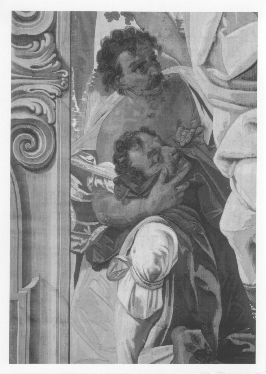 il capo di Pompeo presentato a Cesare (arazzo, opera isolata) di Dini Antonio, Boys Matteo, Beaumont Claudio Francesco - manifattura torinese (secondo quarto sec. XVIII)