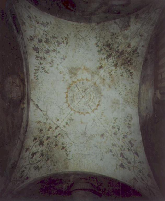 Motivi decorativi a tralci di vite con anfore (decorazione pittorica, complesso decorativo) di Baglione Cesare (sec. XVI)