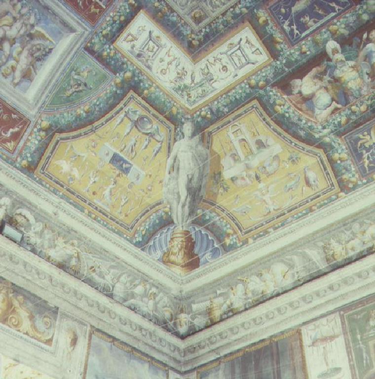 Allegoria dell'autunno; Motivi decorativi a grottesche (decorazione pittorica) di Procaccini Ercole, Baglione Cesare (sec. XVI)