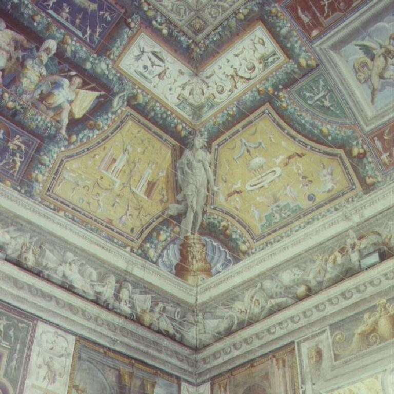 Allegoria dell'estate; Motivi decorativi a grottesche (decorazione pittorica) di Paganino Giovan Antonio, Baglione Cesare (sec. XVI)