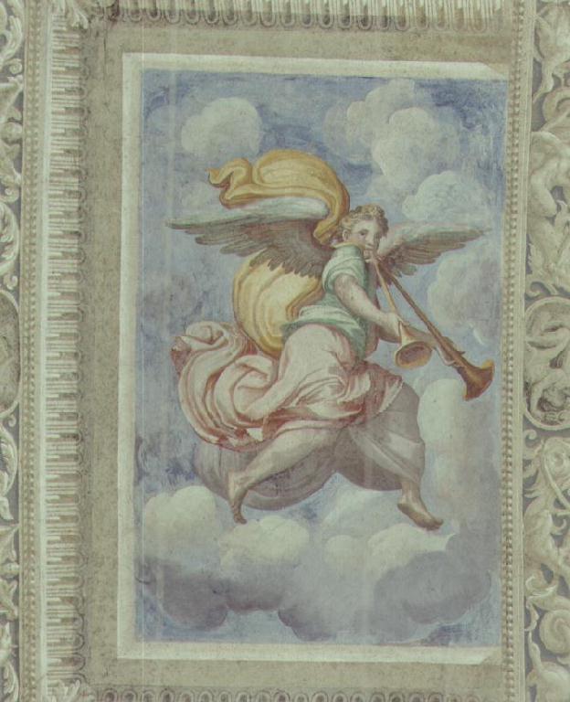 Allegoria della Fama (decorazione pittorica) di Procaccini Ercole (sec. XVI)