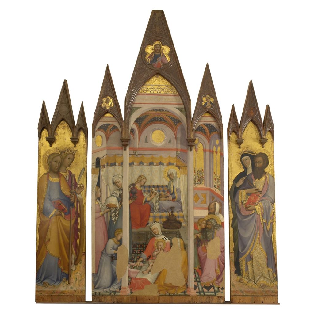 nascita di Maria Vergine (trittico) di Fei Paolo di Giovanni (fine sec. XIV)