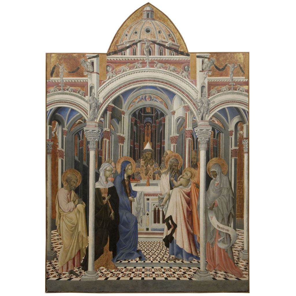 presentazione di Gesu' al tempio (pala d'altare) di Giovanni di Paolo (sec. XV)
