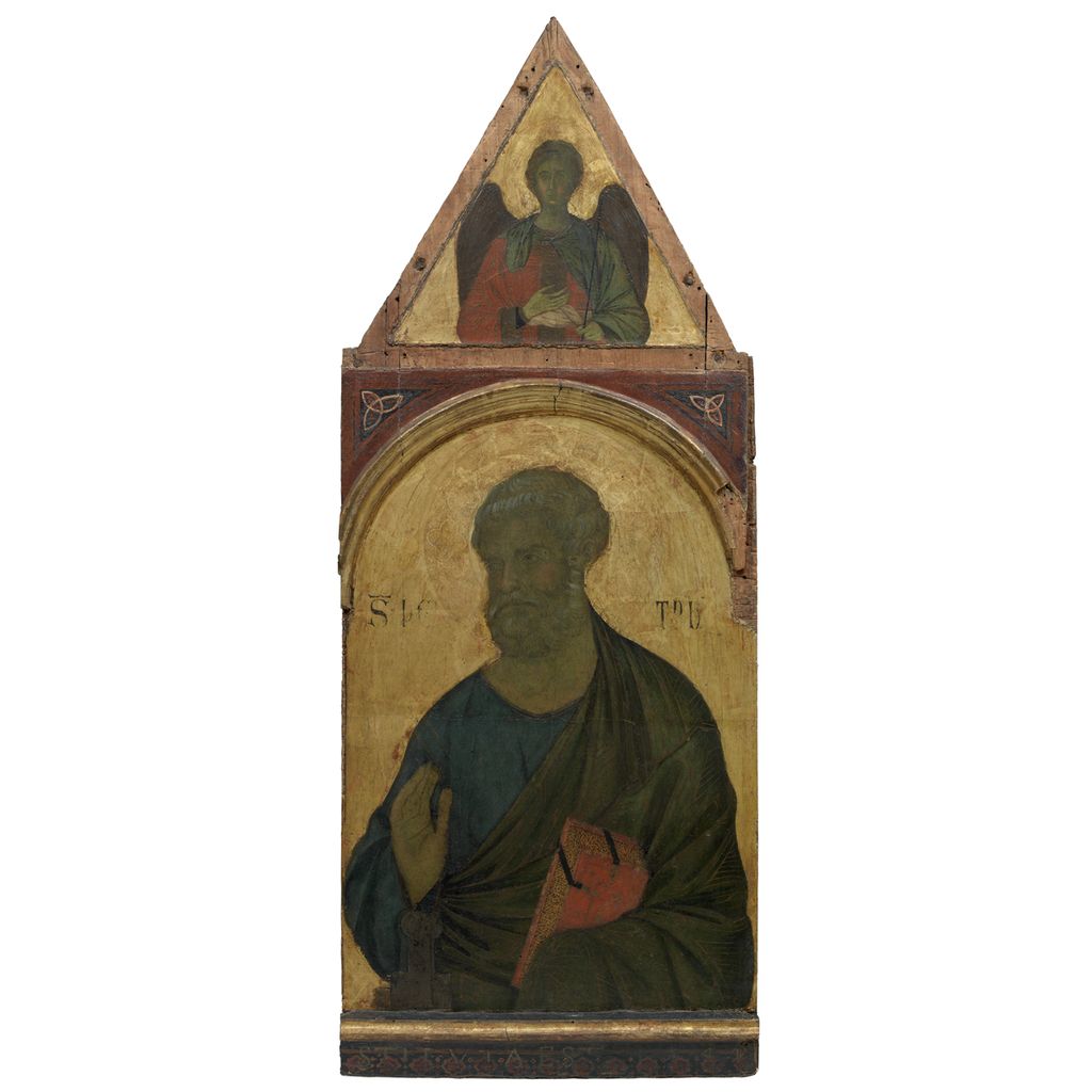 San Pietro (dipinto) di Maestro della Maestà Cini (attribuito) (sec. XIV)