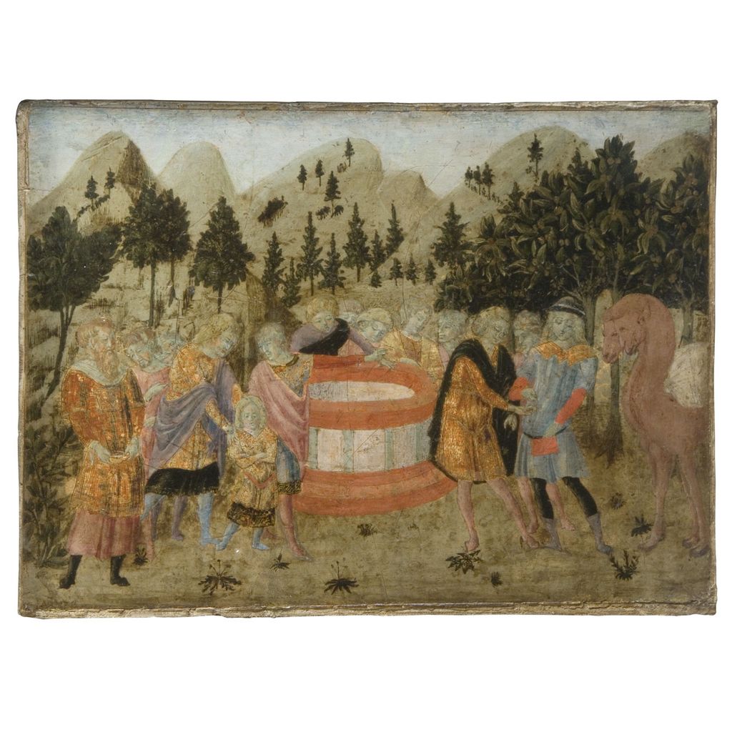 Giuseppe venduto dai fratelli (dipinto, frammento) di Martini Francesco di Giorgio (attribuito) (sec. XV)