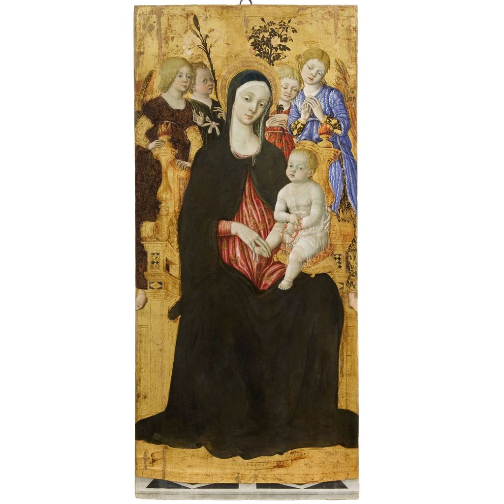 Madonna con Bambino e angeli (dipinto) di Matteo di Giovanni di Bartolo (sec. XV)