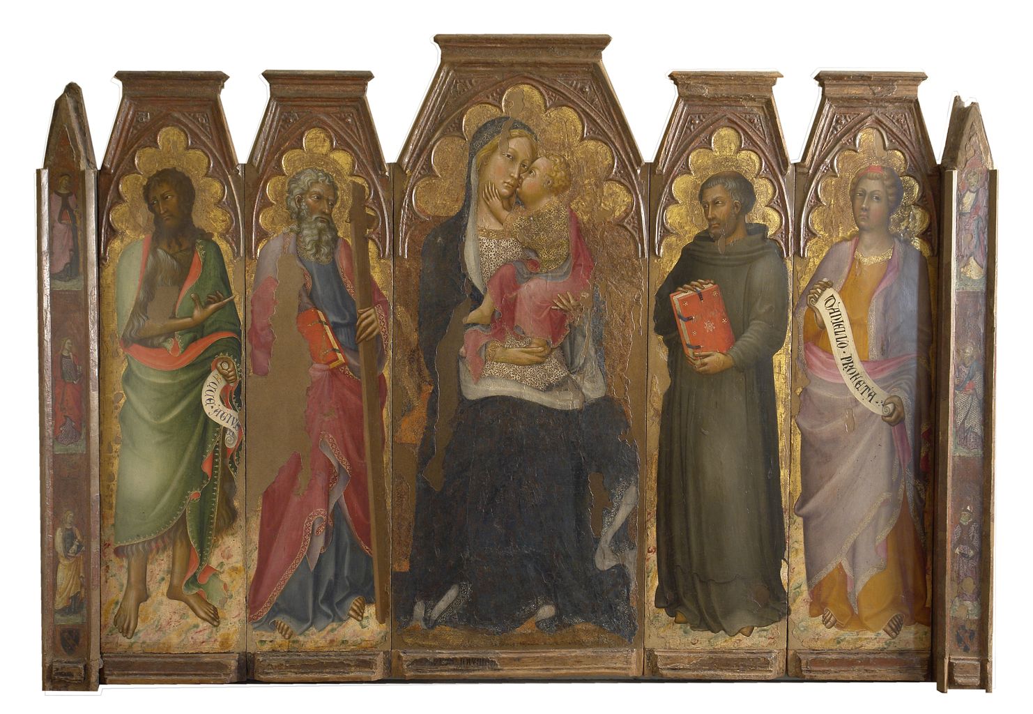 Madonna con Bambino e Santi (polittico) di Fei Paolo di Giovanni (sec. XIV)