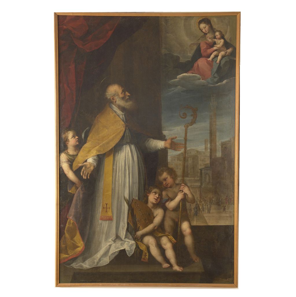 visione di San Savino (dipinto) di Folli Sebastiano (sec. XVIII)