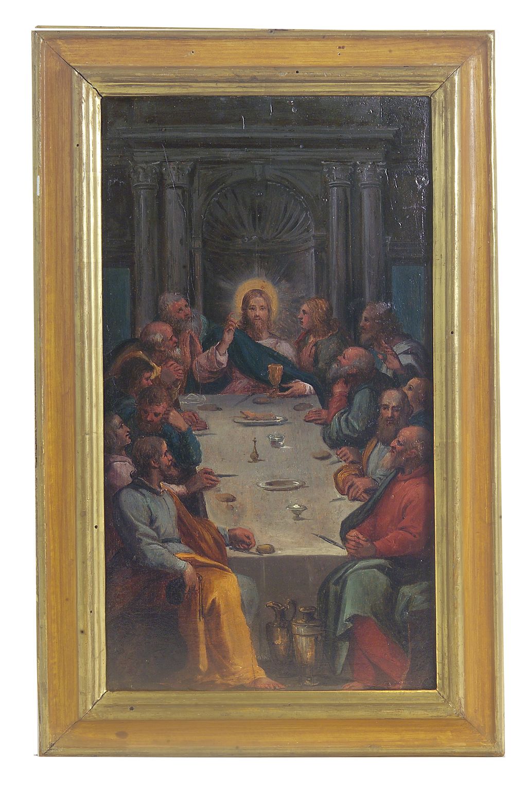 ultima cena (dipinto, elemento d'insieme) di Barbatelli Bernardino detto Poccetti (attribuito) (fine/ inizio secc. XVI/ XVII)