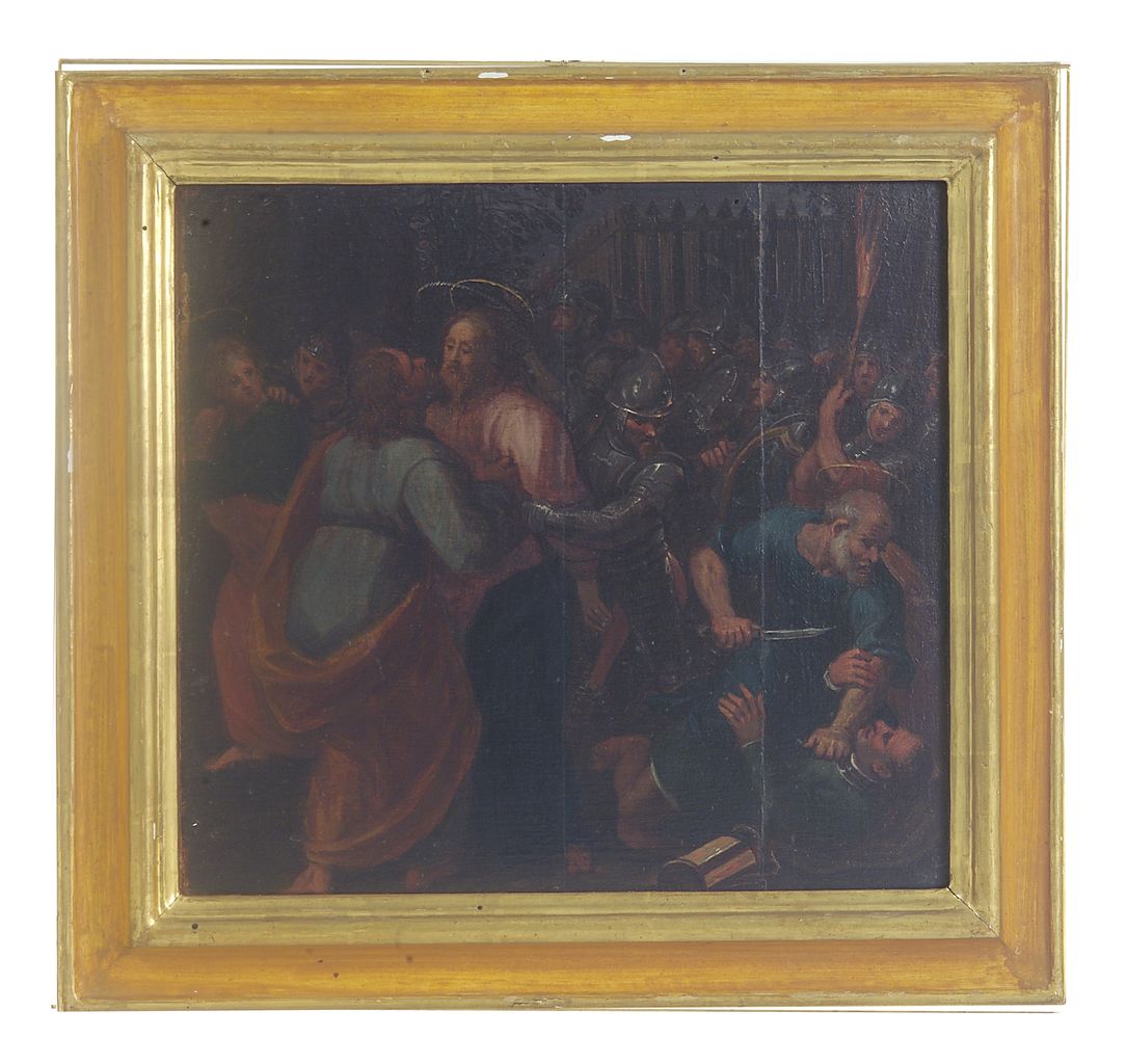 bacio di Giuda (dipinto, elemento d'insieme) di Barbatelli Bernardino detto Poccetti (attribuito) (fine/ inizio secc. XVI/ XVII)