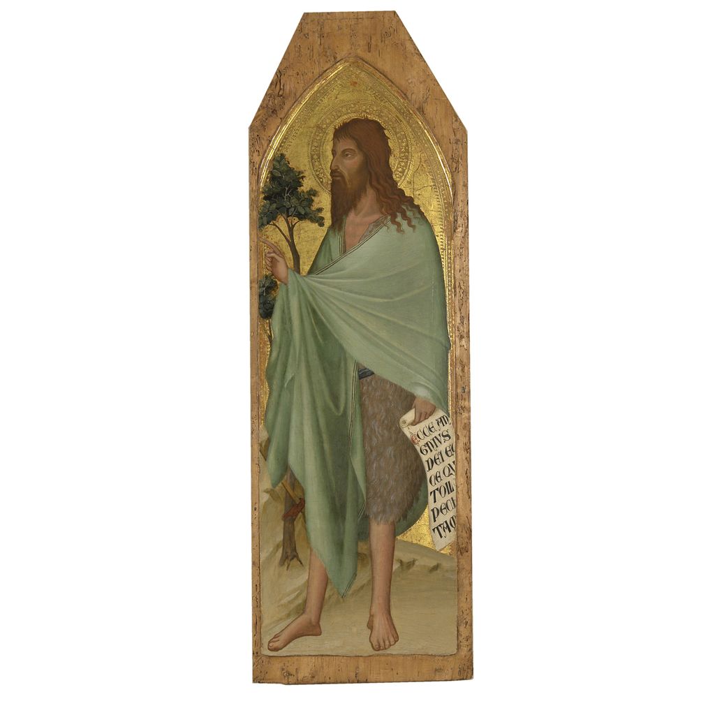 San Giovanni Battista (scomparto di polittico) di Lorenzetti Ambrogio (e aiuti) (sec. XIV)