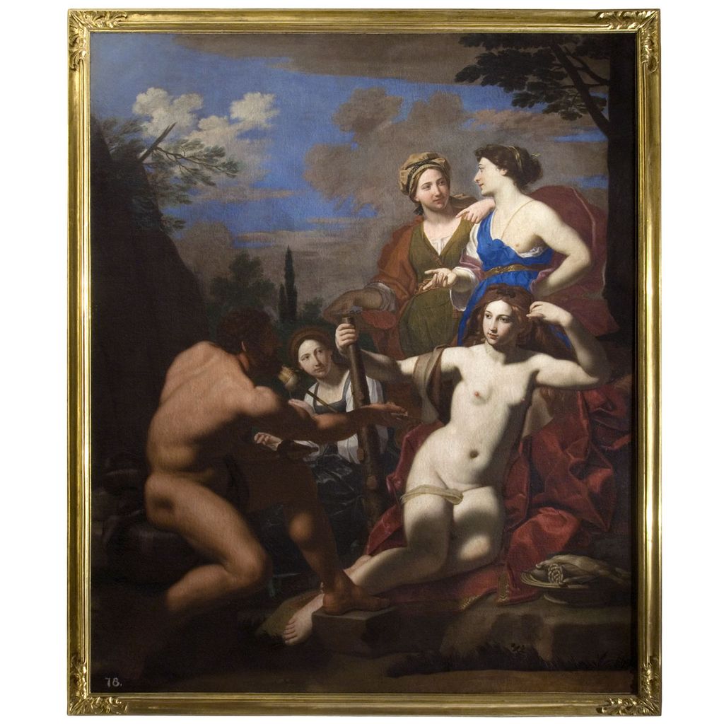 Ercole e Onfale (dipinto) di Desubleo Michele detto Michele Fiammingo (attribuito) (sec. XVI)