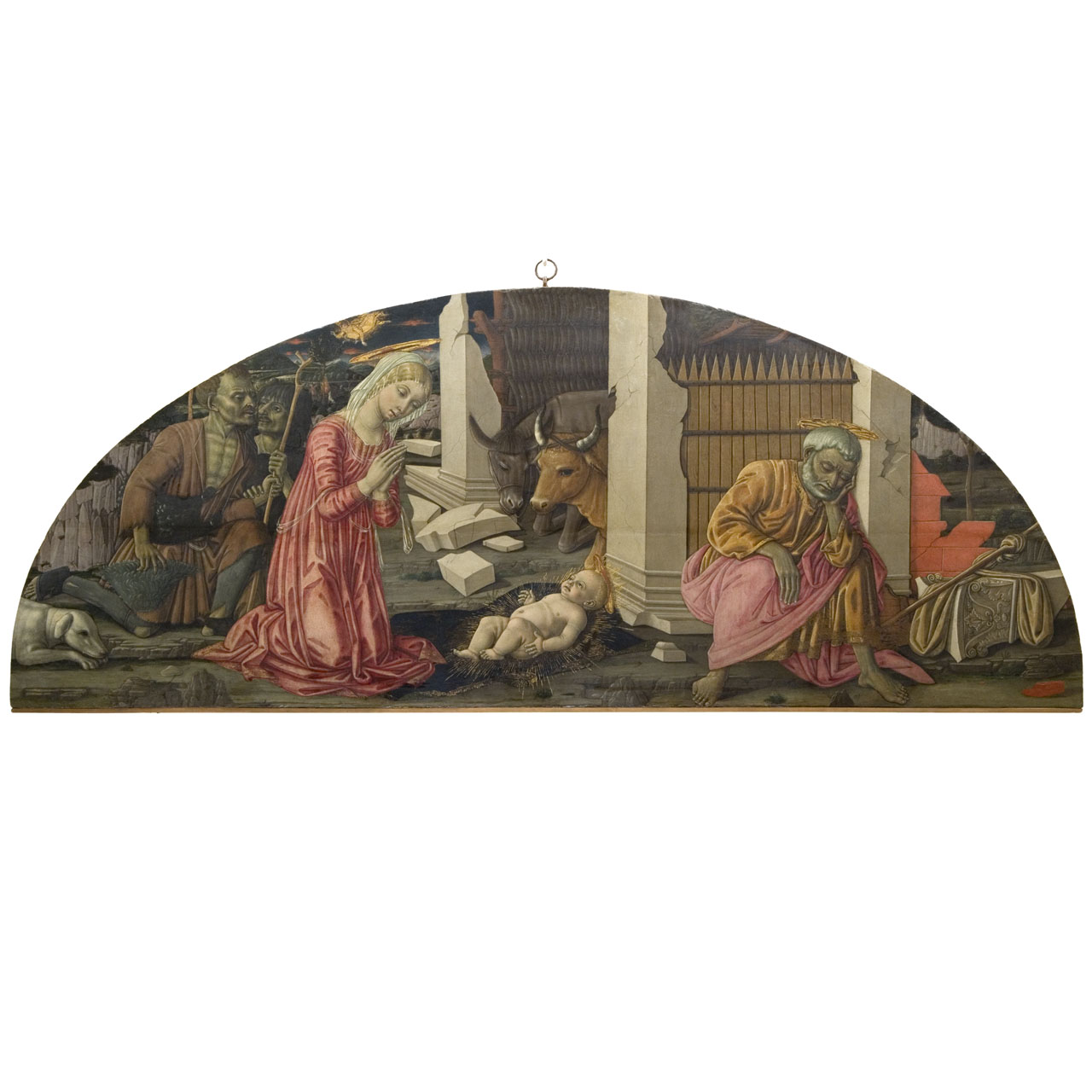 adorazione dei pastori (lunetta) di Matteo di Giovanni di Bartolo (sec. XV)