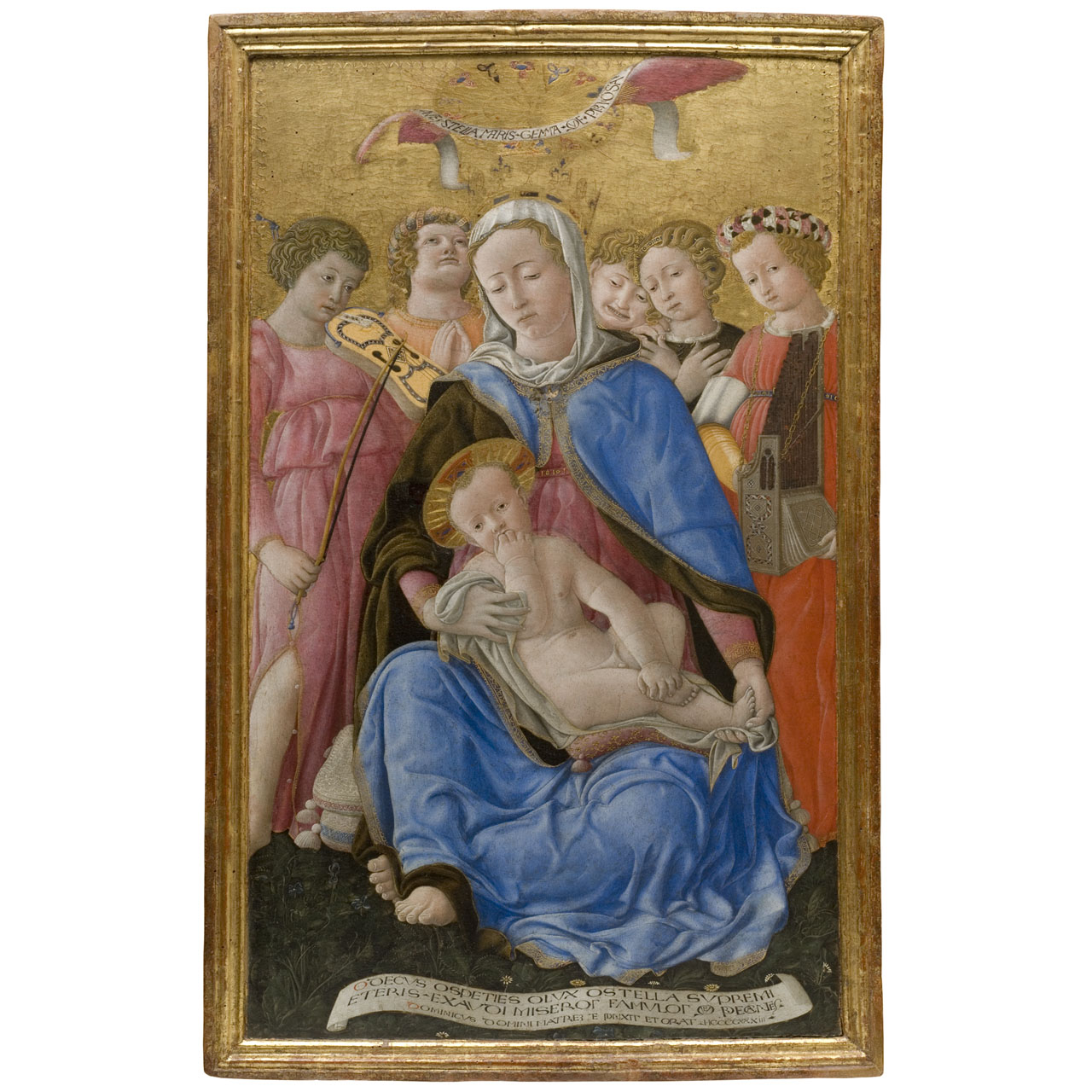 Madonna dell'Umilta' con angeli (dipinto) di Domenico di Bartolo (sec. XV)