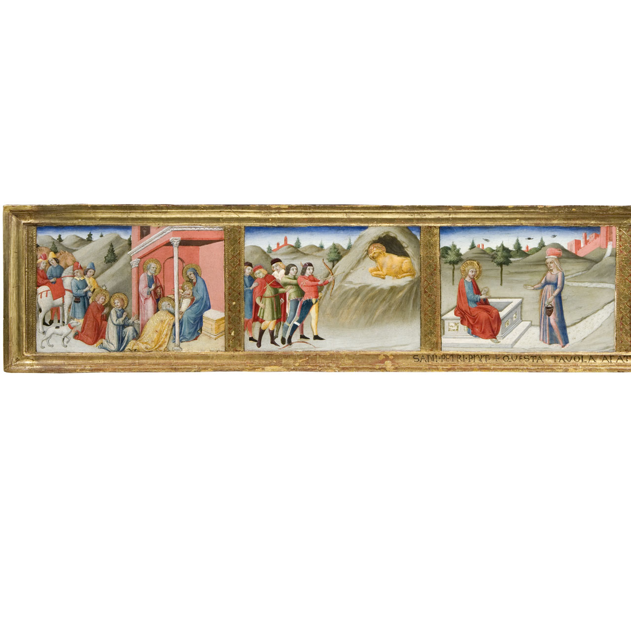 adorazione dei Re Magi (scomparto di predella, elemento d'insieme) di Sano di Pietro (sec. XV)