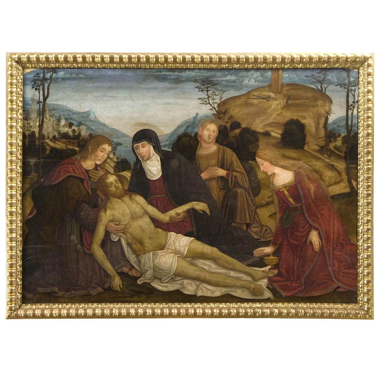 compianto sul Cristo morto (dipinto) di Girolamo di Benvenuto detto Girolamo del Guasta (sec. XVI)
