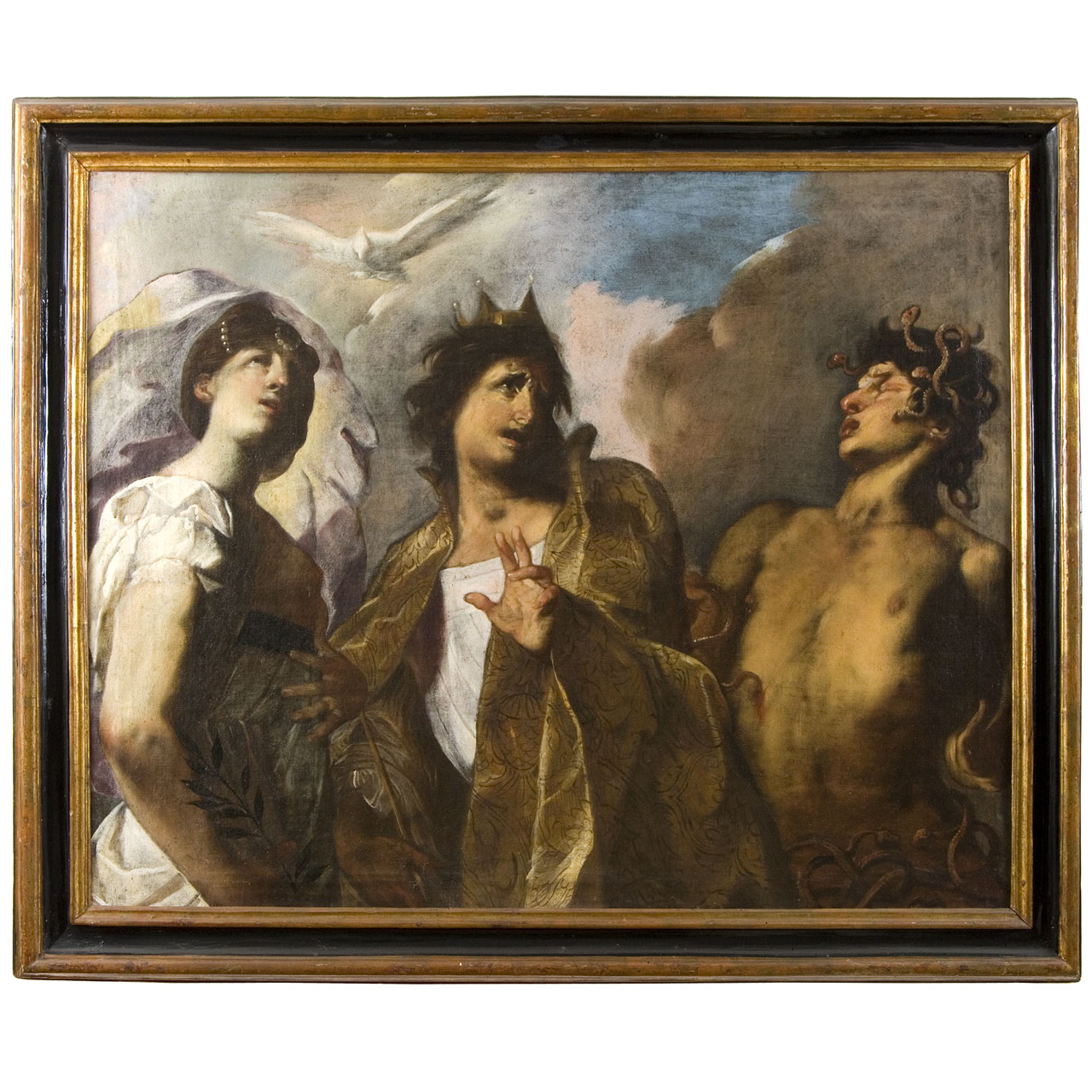 Re tra la Pace e la Discordia (dipinto) di Maffei Francesco (sec. XVII)