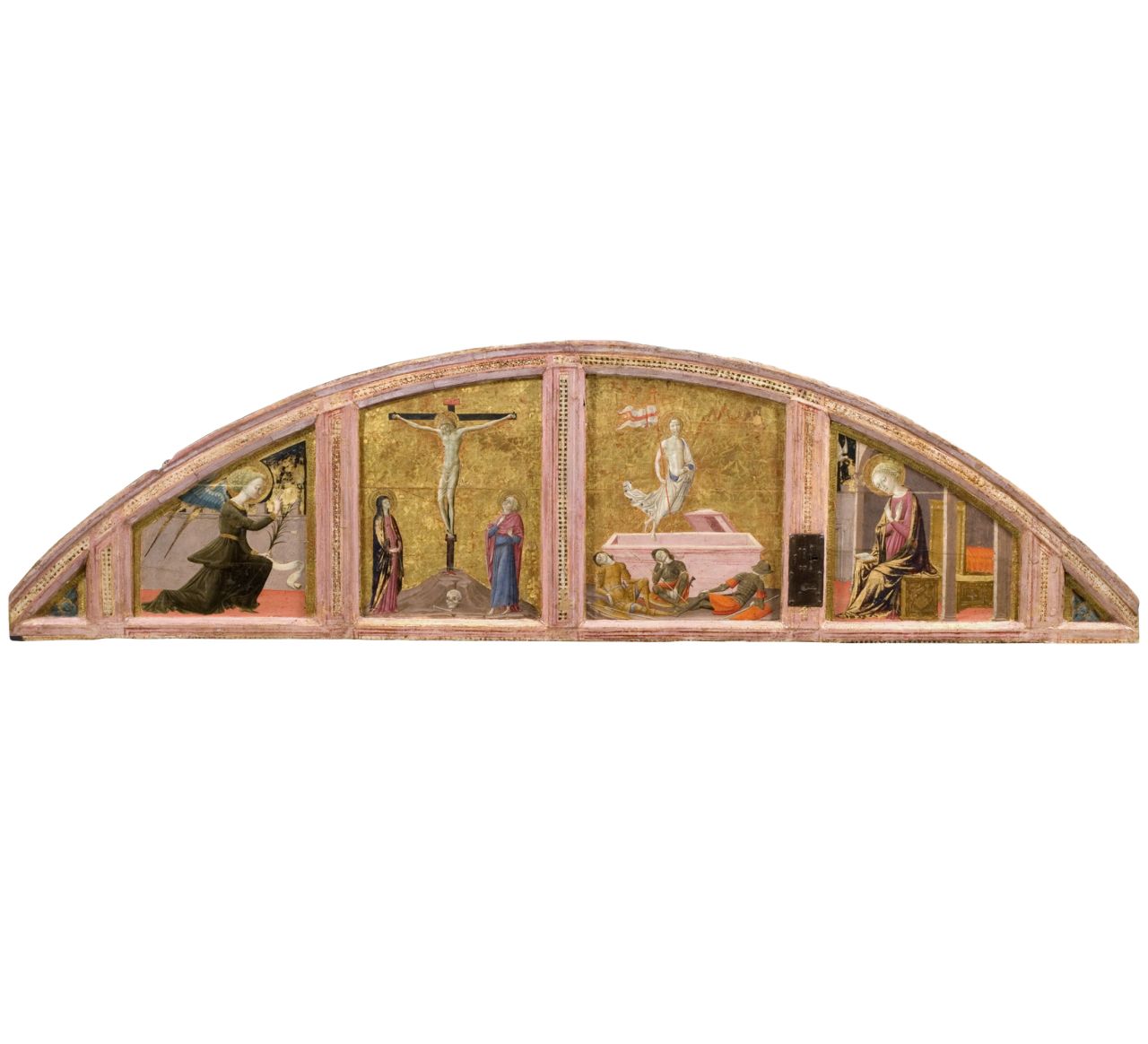 angelo annunciante (scomparto, elemento d'insieme) di Lorenzo di Pietro detto Vecchietta (sec. XV)