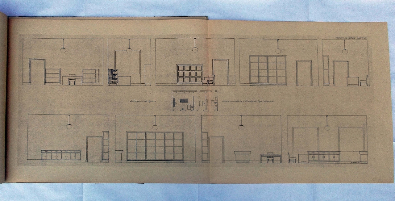pianta del Laboratorio e Studio di Agraria (disegno architettonico) di Tofani Dino (sec. XX)