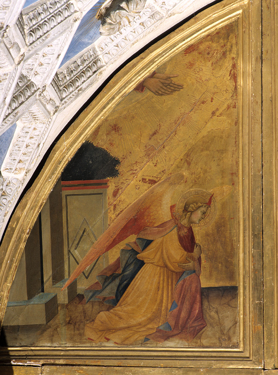 San Gabriele Arcangelo (scomparto di polittico) di Gaddi Agnolo (sec. XIV, sec. XV)