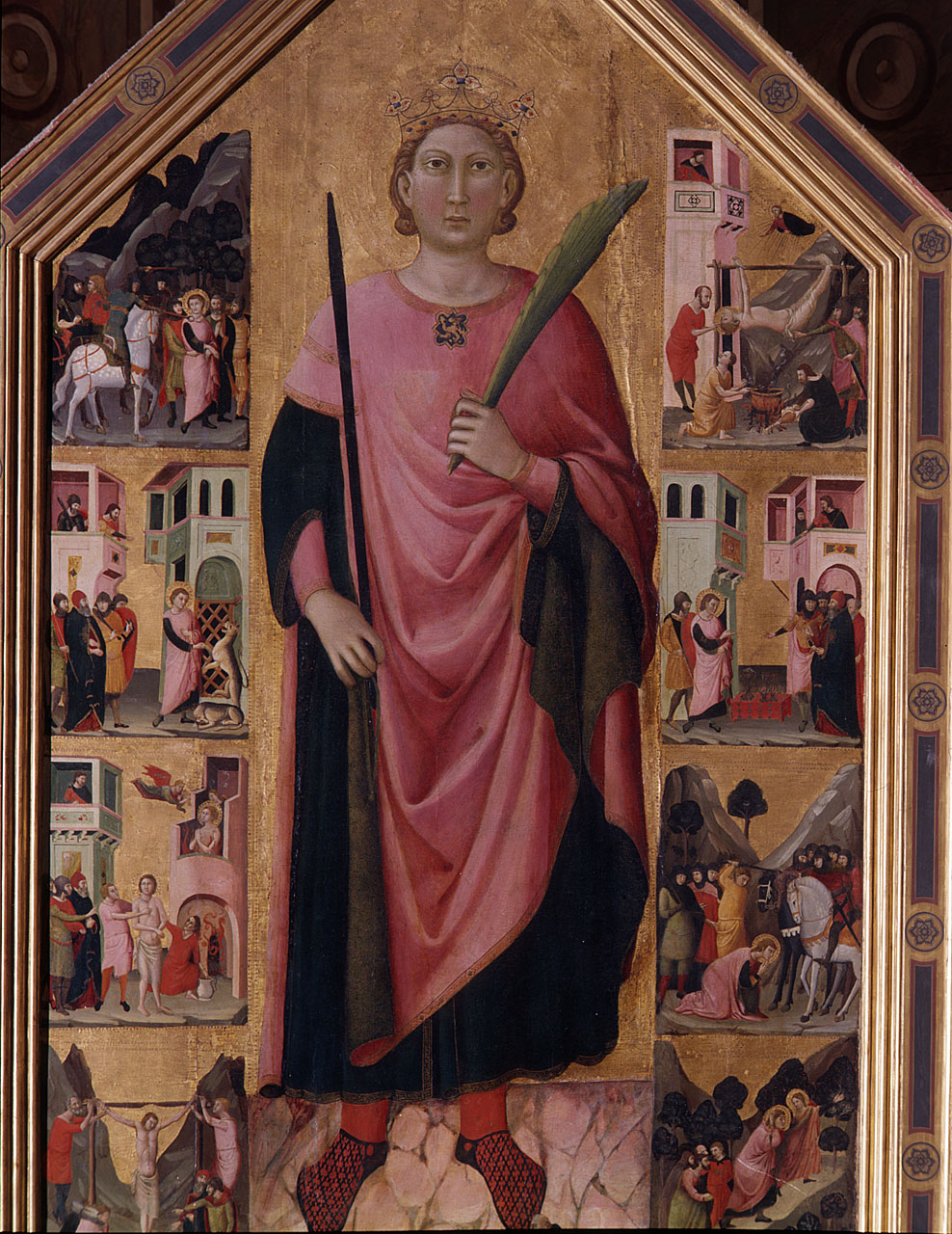 cattura di San Miniato (dipinto) di Landini Jacopo detto Jacopo del Casentino (sec. XIV, sec. XV)