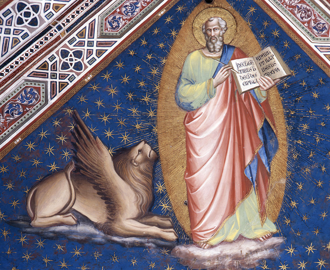 San Marco evangelista (dipinto murale) di Spinelli Spinello detto Spinello Aretino (ultimo quarto sec. XIV)