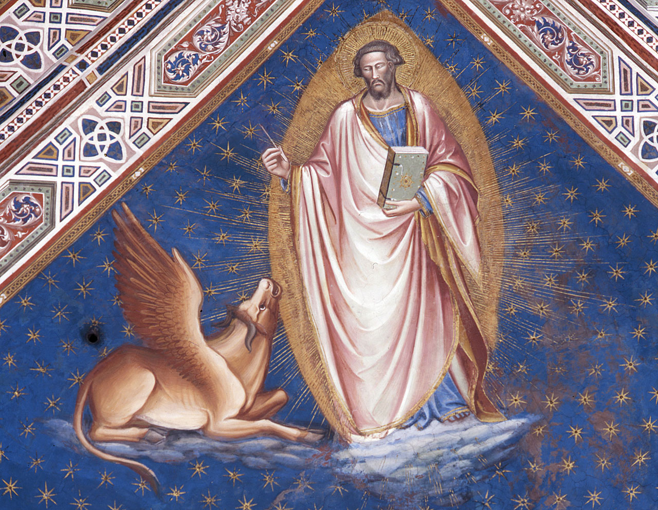 San Luca evangelista (dipinto murale) di Spinelli Spinello detto Spinello Aretino (ultimo quarto sec. XIV)