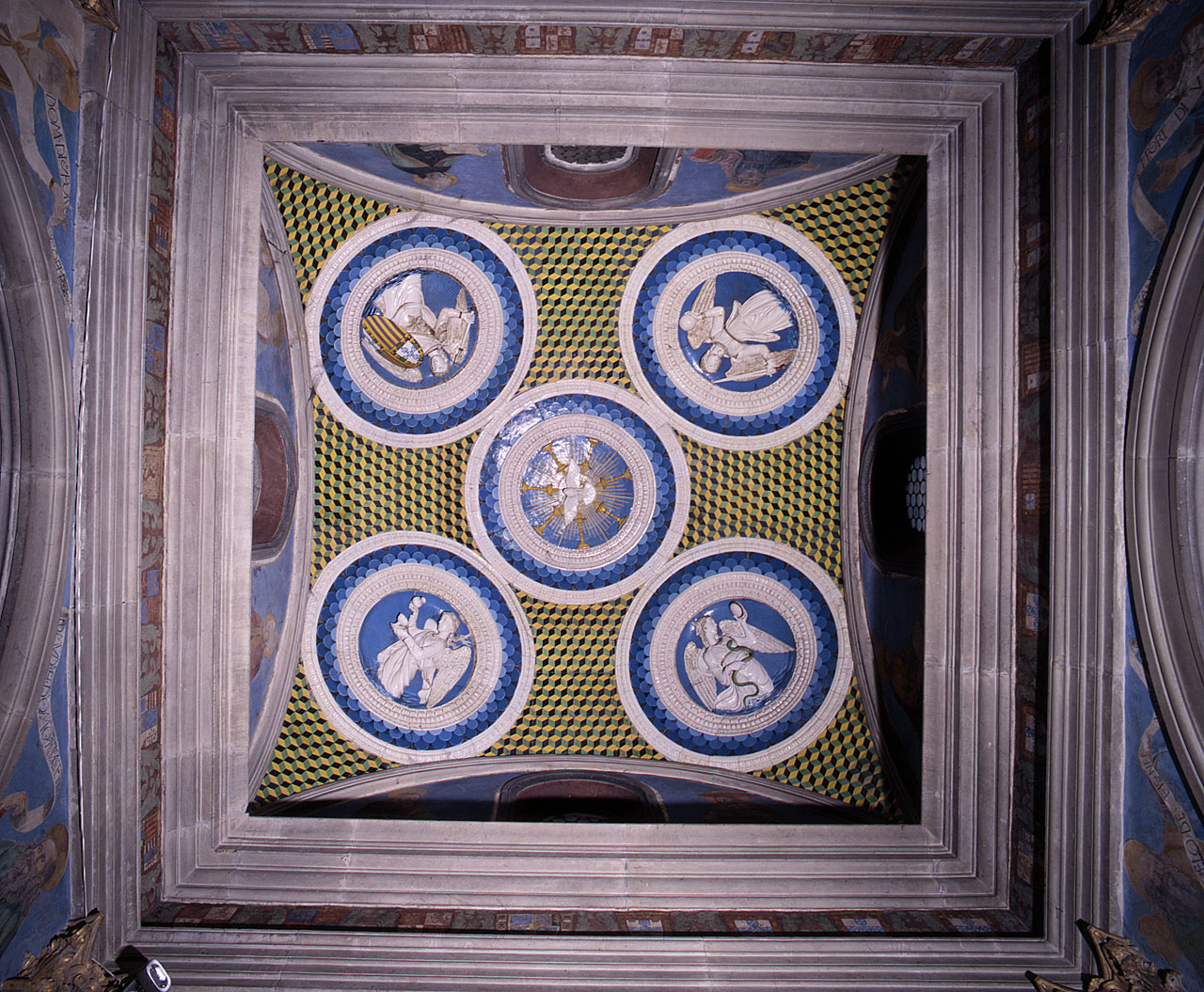 decorazione geometrica (soffitto) di Della Robbia Luca (sec. XV)